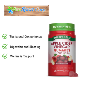 Natures Truth Apple Cider Vinegar Gummies | 600 mg | 75 Gummies