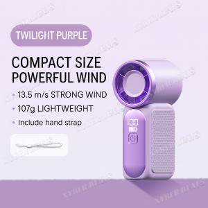 Xyberbeats X688 Portable Turbo Fan 3000mAh Rechargeable Handheld Mini Fan | Super High Speed Cooling with LED Display