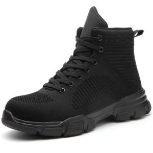 Indestructible Safety Shoes Man Lightweight Durable Steel Toe Work Boots Comfortable Breathable Mens Tactical Boots