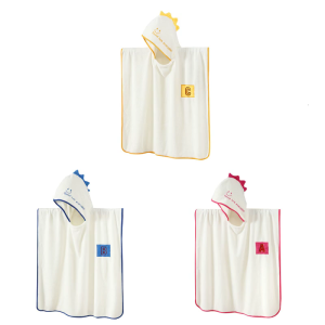 San Hô lông cừu Khăn tắm áo choàng trùm đầu Áo choàng tắm cho bé Poncho khăn cho trẻ sơ sinh 0-5years Toddler Khăn tắm biển thấm hút tốt