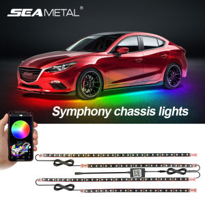 Dải Đèn LED Khung Gầm Xe Hơi Đèn Chảy Nhiều Màu Đèn Trang Trí Dưới Gầm Xe Thông Dụng Đèn Tạo Không Khí Neon