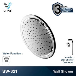 VONE Shower Wall Tembok Mandi Head Kepala Tanam Bulat SW-821