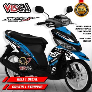 【Beli 1 Gratis 1】Decal Mio J Full Body - Stiker Mio J Variasi Full Body - Striping Mio J Variasi Keren - Decal Hologram Mio J Hitech