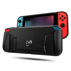 Nintendo Switch OLED Protective Case - Ergonomic Grip Cover with Dual Cartridge Storage