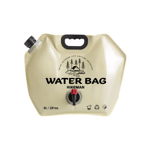 8L Water Storage Bag Large-capacity Water Bag Plastic Storage Jug for Camping Hiking Backpack Foldable Water Bottle