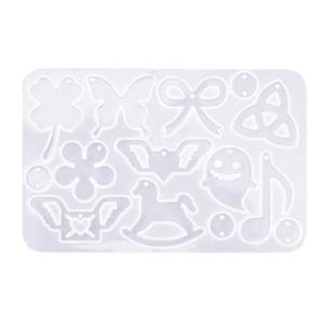 Khuôn đúc nhựa mặt Dây Silicone khuôn mẫu multishapes Bông tai Tự làm khuôn mẫu cho Mặt dây chuyền Keychain DIY làm bằng tay