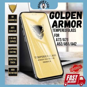 Golden Armor Samsung A72 / A71 / A52 / A51 / A42 Premium Curved Privacy Clear Glass Screen Protector
