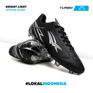 Bright Light Sepatu Bola BL Turbo Embose - Hitam Putih Olahraga