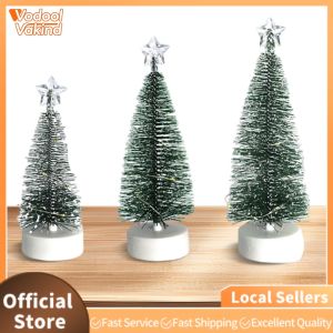 【Vakind】 3 pcs Christmas Decoration LED Lights LEDChristmasTreeSet Desktop Miniature for Christmas Decor