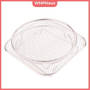 WHPHous 1Pc Air Fryer Rack Stackable Grilling Rack Stainless Steel Grill Basket Non-Stick Airfryer Tray Wire Rack Basket Kitchen Gadgets