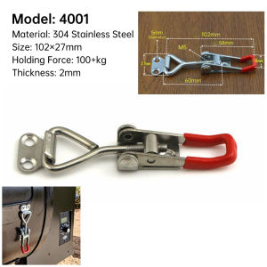 Stainless Steel 4001 4002 4003 Toggle Latch Clamp Heavy Duty Hand Tool Holding Capacity Toggle Lock Clip Toggle Clamp