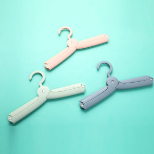 GG ที่แขวนเสื้อผ้าแบบพับได้สำหรับเดินทางขนาดเล็กแบบพกพากันลมไม่ลื่น