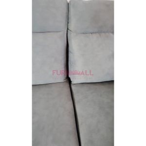 (Free Installation)Furnimall L Shape velvet fabric Sofa Set easy clean premium living room set