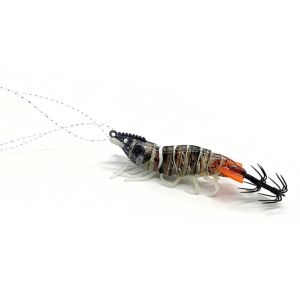 MARBLEX 6.6g 80mm Squid Jig Luminous Horizontal Slow Sinking Lure Shrimp Webfoot Sea Fishing Lures Sea Fishing