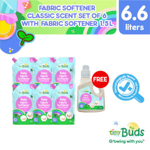 Tiny Buds Exclusive Baby Fabric Softener 850ml Buy 6 Get 1 FREE Full Size Fabric Softener 1.5 Liter