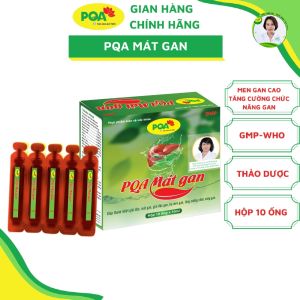 PQA mát gan hộp 10 ống Giúp thanh nhiệt giải độc mát gan giải độc gan hạ men gan tăng cường chức năng gan