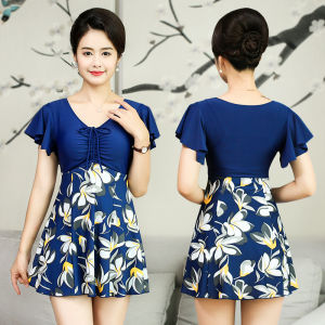 Bộ Đồ Bơi Nữ Có Bigsize Cho Người Béo Mập - Áo Tắm Cho Mẹ ST Phụ Nữ Trung Niên (T029)