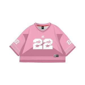 CROP TOP JERSEY OVERSIZE CROPSTAR 22 DUSTY HEROICLIMITED - JERSEY WANITA OVERSIZE - CROP JERSEY DRYFIT - JERSEY CROPTOP OVERSIZE - JERSEY WANITA CROP