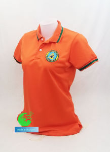 💥ราคาพิเศษช่วงแนะนำ💥เสื้อโปโลผ้าCoolTech สีส้ม สีน้ำเงิน กรมทางหลวงชนบท (ทช.) (ชาย/หญิง) ใส่แล้วเย็นมาก!!!