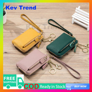 Kev แนวโน้มใหม่กระเป๋าสตางค์กระเป๋าสตางค์กระเป๋าเงินแฟชั่นแท้หนังกระเป๋าคลัตช์ Multi-Card กระเป๋ากระเป๋ากุญแจขาย