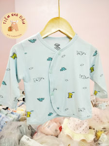 Áo dài cho bé trai bé gái sơ sinh chất liệu thun lạnh 5 màu