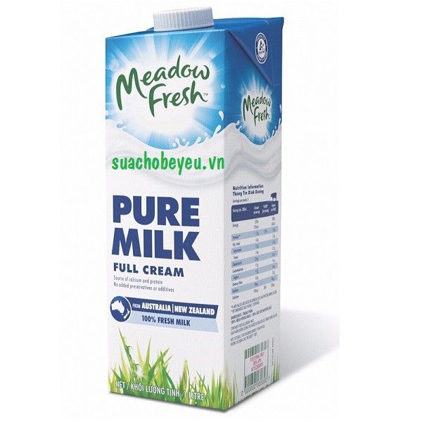 SỮA MEADOW FRESH PURE MILK FULL CREAM 1 lit Lazada vn