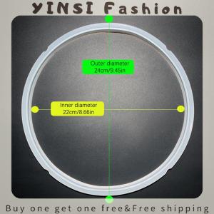YINSI 18-24cm Silicone Replacement Clear Gasket Home Pressure Cooker Seal Ring