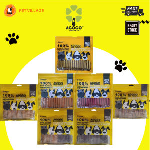 AGOGO Dog Treats Sticks/Sausages - Assorted/Chicken/Chicken&Carrot/Lamb/Salmon 400g