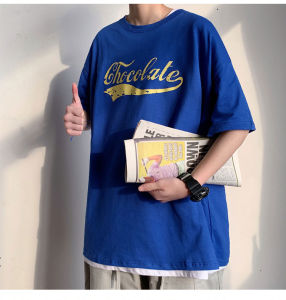 QXshop 💞เสื้อยืดคอกลมแขนสั้น ทรงโอเวอร์ไซส์ สกรีนลายอักษรตรงหน้าอก เรียบๆดูคลาสสิคสุดๆ แต่งตัวง่ายเข้ากับทุกการแต่งตัว🌼🤩🛍️