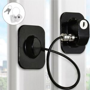 Fridge Cabinet Locks for Kids Window Refrigerator Opening Security Cable Door Lock for Kid Safety Protector