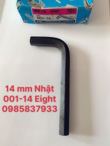[Freeship +quà tặng 19k] Tay vặn Lục giác chữ L 14 mm 001-14 Eight Nhật tại Máy NTT tháo lắp ốc chìm dễ dàng hiệu quả an toàn