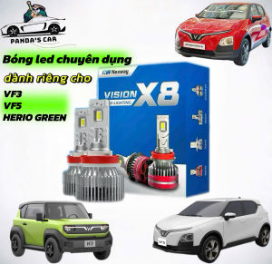 Bóng Đèn Led cho VF3 VF5 HERIO GREEN Nexway Vision X8 Pro 58W Siêu Sáng