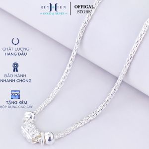 Dây Chuyền Bạc Duy Hiển Tặng Con Trai Kiểu Dây Dừa Bền Chắc Chắn Dễ Chịu Thoái Mái Khi Đeo Cho Bé Yêu