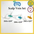 Scalp Vein Set Butterfly Needle 21G 23G 25G 1pcs Winged Infusion Set Sterile Rapid Venous Access. 