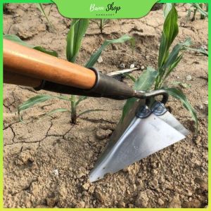 จอบสามเหลี่ยม หัวจอบสามเหลี่ยม ไถพรวนดินให้คลายดิน ถางที่รกร้าง จอบทำร่อง สามเหลี่ยมจอบอุปกรณ์เกษตร