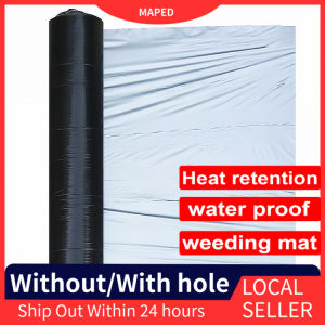 Plastic Mulch 4ft x 400m 5ft x 400m Mulching Film Black/Silver 35 Microns Plastic Mulch Heavy Weight Duty Agricultural thickened mulch film orchard vegetable planting plastic mulch film