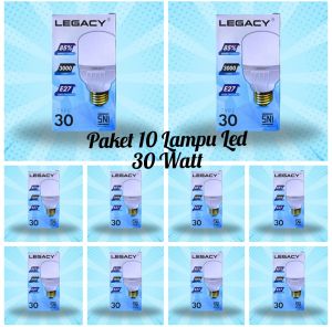 Paket 30 Watt Lampu (10 Bohlam) Buld Hemat Energi