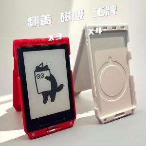 NUBE Badge-style E-Reader Case Flip-top Auto-aligning ic Portable Cover with ic Metal Ring Full Coverage Full Coverage Case for XTEINK X3 X4 E-Reader Protection