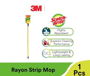 3M™ Scotch-Brite™ Rayon Strip Mop Lightweight & Long Lasting 1 pc/pack For cleaning floors tiles laminates