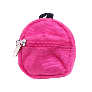 QUANSEN 1:6 Dollhouse Miniature Canvas School Bag Floral Backpack Doll Accessories Model Decor Toy Doll House Accessories