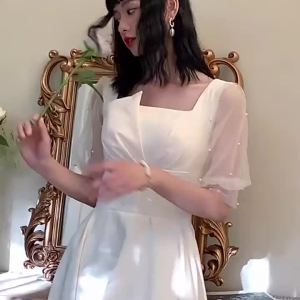 Champagne Yellow Bridesmaid Gown: A Fairy Tale-Inspired Bridal Attire