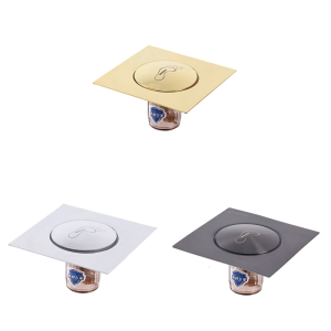 Foot Pedal Activated Floor Drain Steel Construction Odor Blocking Insect Proof Bathroom Fixture Simple Installation