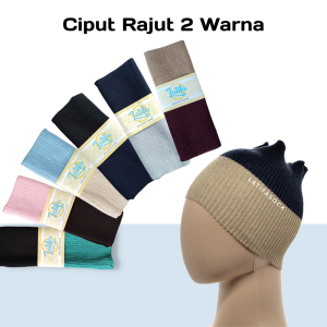 Bandana Bando Hijab 2 Warna Bolak-balik Bahan Rajut Untuk Dewasa Jual ECER dan LUSINAN