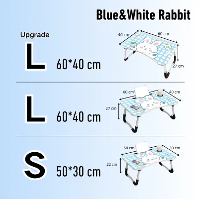 AIODIY Foldable Laptop Table Heavy Duty Mini Desk Study Table Kids Cartoon Home Office Folding Wood Computer Desks