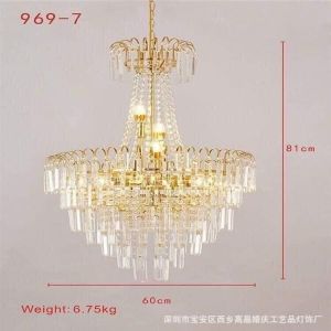 Đèn chùm Móc Câu Thanh chữ nhật trang trí đám cưới gia đình nhà hàng khách sạn