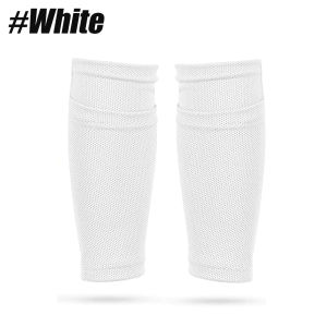 1 Pair Kids Soccer Shin Guards Sleeves Flexible Soccer Shin Guard Leg Performance Support Polyester Soccer Shin Guard Sleeve Holder with Pocket for Soccer Sports