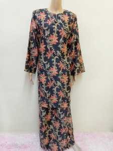 Baju Kurung Pahang Batik Puspa #KPB23111 Javanese Silk BBStml