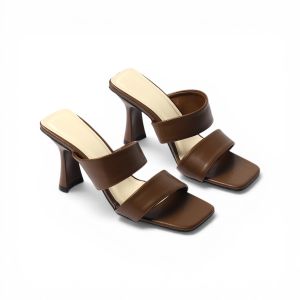 Guốc Cao Gót Nữ 7cm 2 Quai Ngang Thời Trang Pixie H443