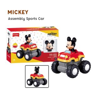 Kidztime x Sluban Disney Assembly Toys Friction Car 2 in 1 Dump Truck/Sport Car Mickey & Friend Toy Story