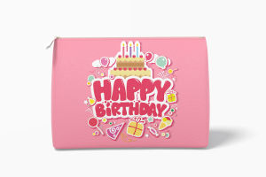 POUCH  RESLETING PRINTING - Kantong resleting bag parcel souvenir custom gambar goodie bag tas kado tempat aksesoris dan alat tulis